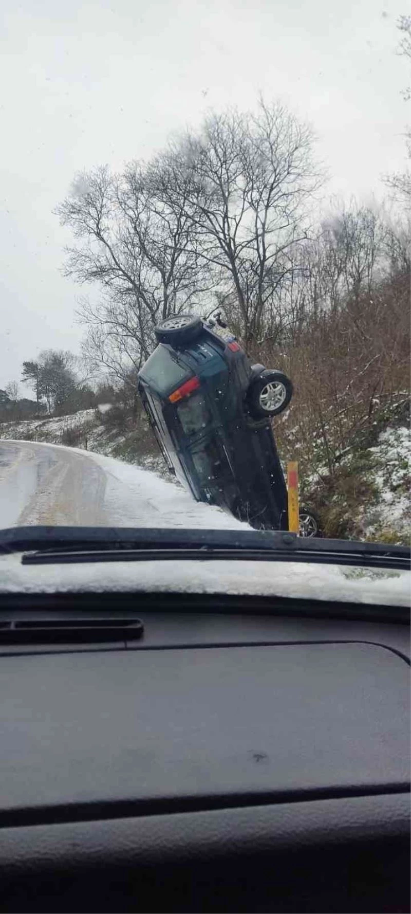 Dik otomobili görenler şaşkına döndü
