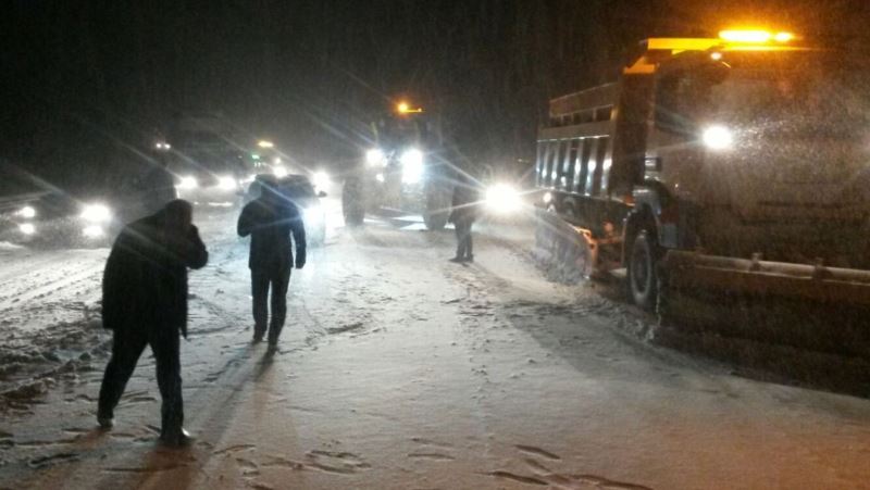 Antalya-Konya karayolu araç trafiğine kapatıldı
