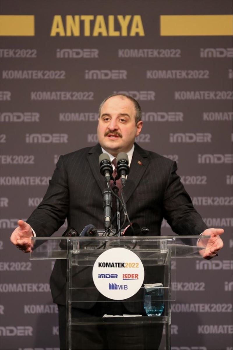 Sanayi ve Teknoloji Bakanı Varank, KOMATEK Fuarı