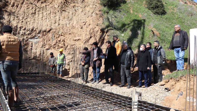 Başkan Özcan, 250 tonluk su deposunun temelini attı
