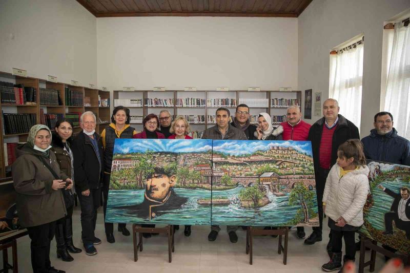 Gazi Çiftliğinde Ressam Nazan Kundak sergisi açıldı
