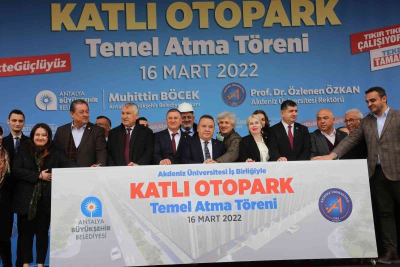 Akdeniz Üniversitesi Hastanesi katlı otoparkının temeli atıldı
