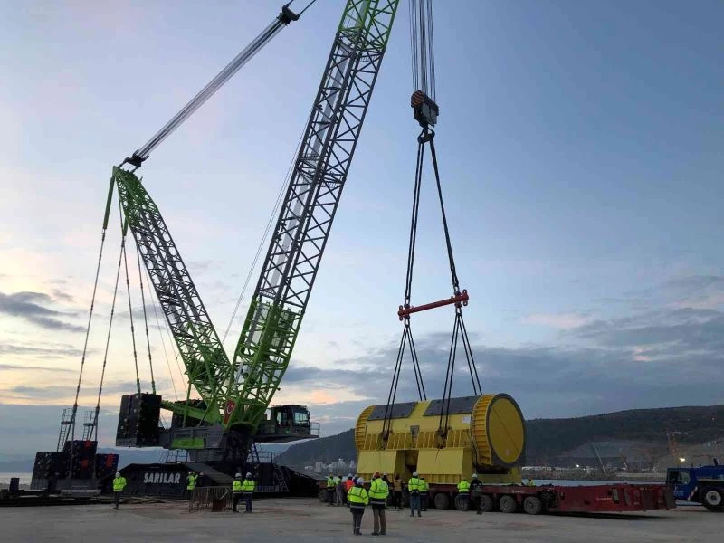 Akkuyu NGS’nin 1’inci ünitesine ait turbo jeneratörü sahaya ulaştı

