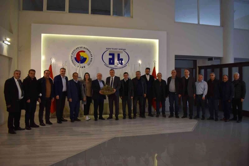 Aydın Ticaret Borası yönetimi Ege Zeytin ve Zeytinyağı İhracatçıları Birliği Yönetim Kurulu Başkanı Er’i ağırladı
