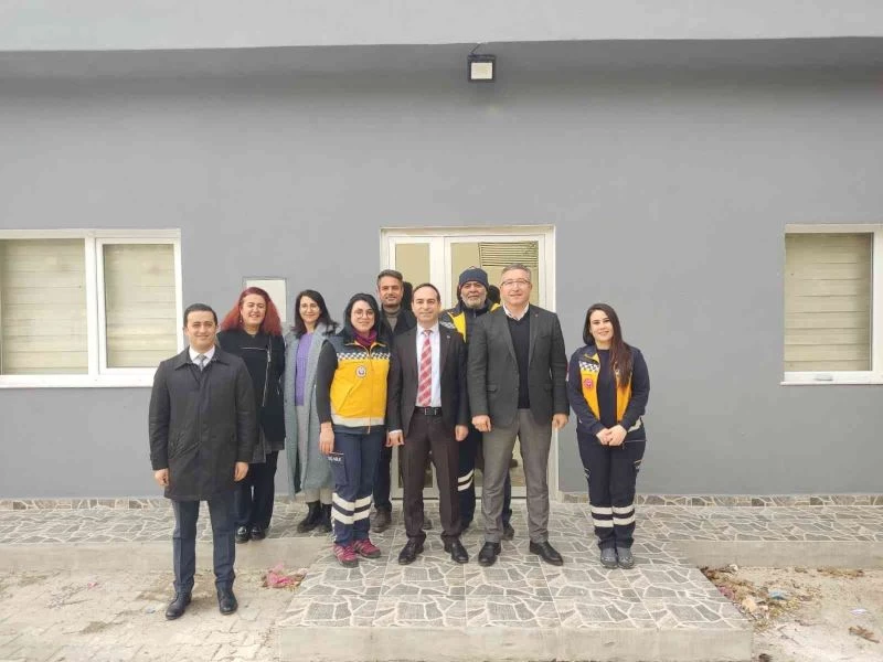 İl Sağlık Müdürü Açıkgöz, 112 istasyonu inşaatını inceledi
