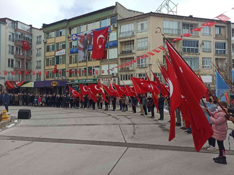 Seydişehir’de Çanakkale Zaferi’nin 107. yıl dönümünde şehit yeğeni duygulandırdı
