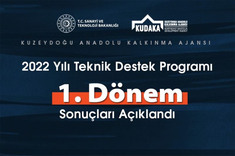 KUDAKA teknik destek programı 1. dönem sonuçları açıklandı
