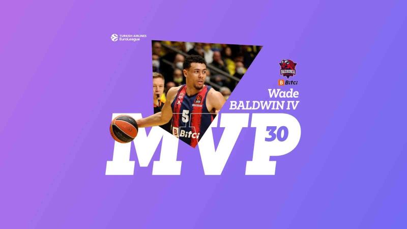 THY Euroleague’de 30. haftanın MVP’si Wade Baldwin
