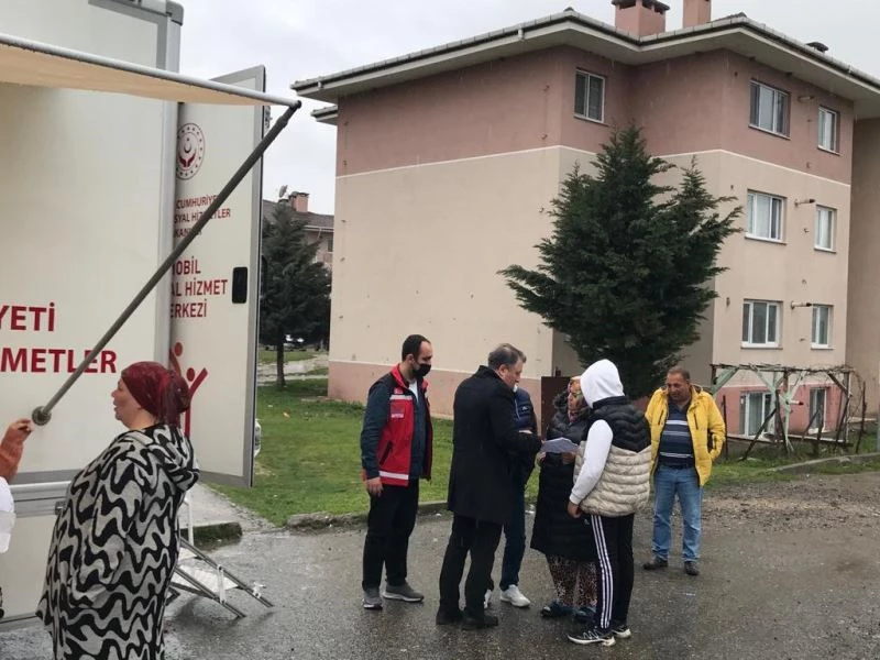 Çamköy’de vatandaşın ayağına hizmet gitti
