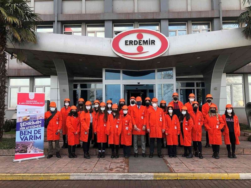 130 lise öğrencisi Erdemir’i ve üretim süreçlerini tanıma fırsatı buldu
