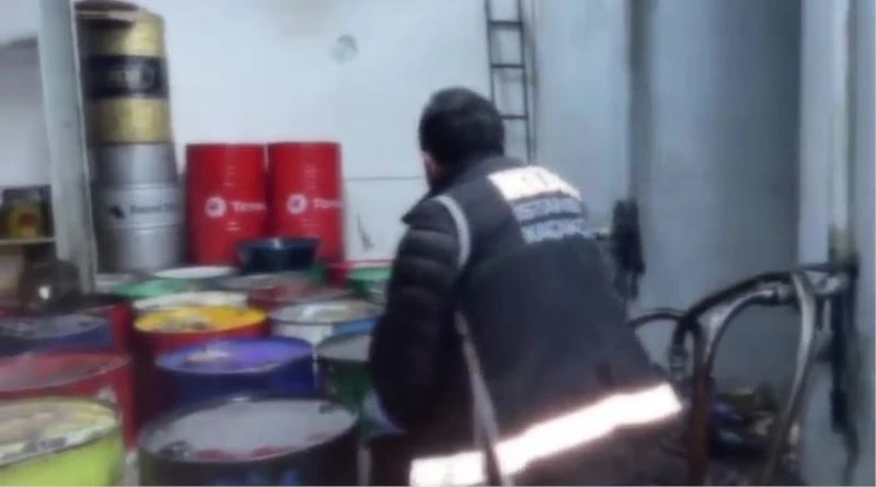 İstanbul’daki operasyonlarda 214 bin 300 litre kaçak akaryakıt ele geçirildi
