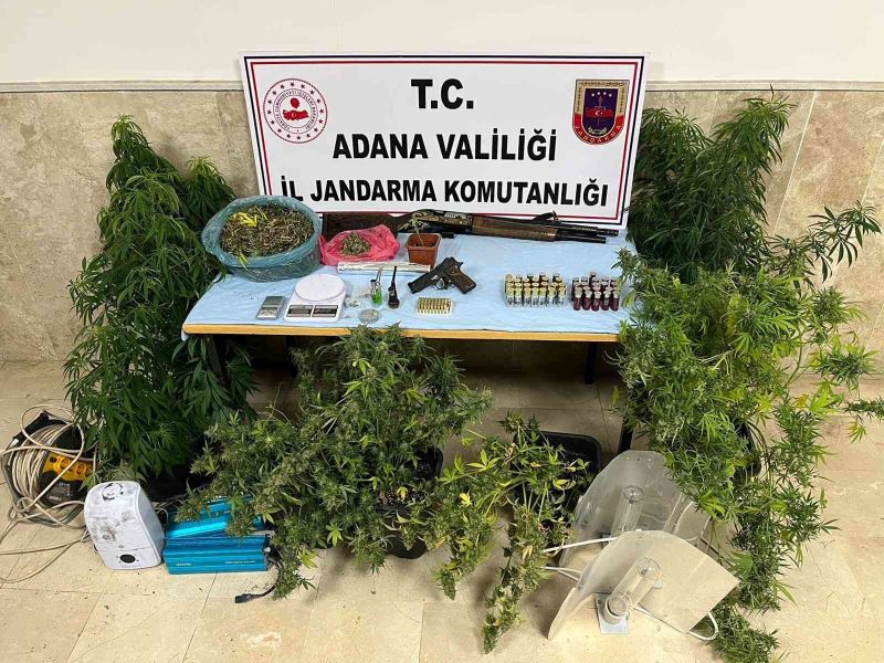 Jandarmadan evde uyuşturucu imalatına baskın
