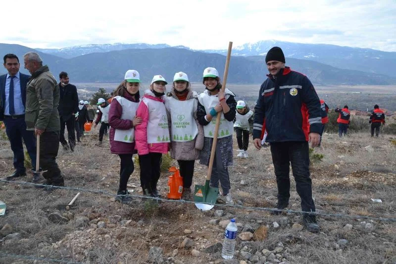Kargı’da 250 fidan toprakla buluştu
