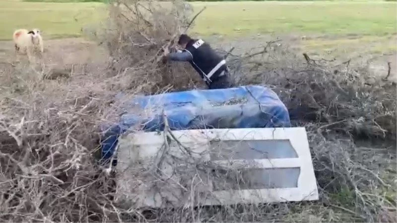 Çalı çırpının altından tarihi eser çıktı
