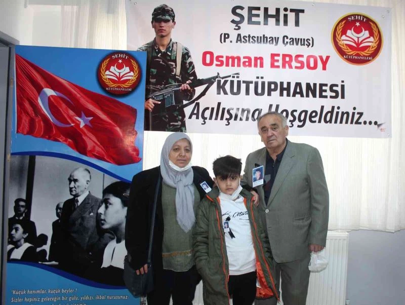 Vali Karadeniz Alaşehir’de Şehit Osman Ersoy Kütüphanesini açtı
