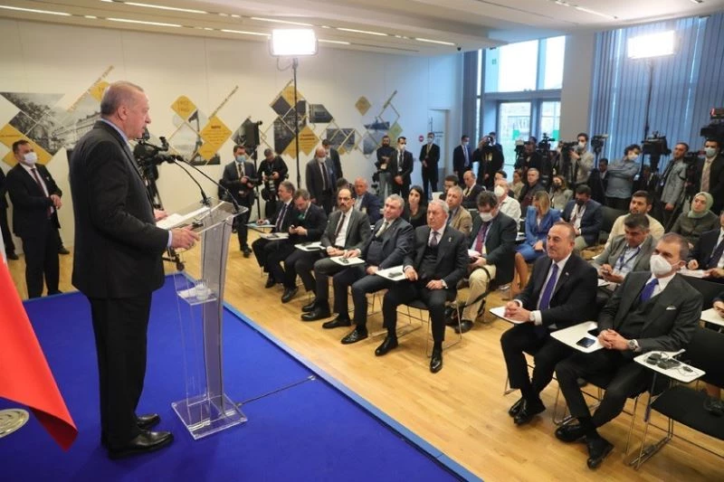 Cumhurbaşkanı Erdoğan: “Sadece Avrupa güvenlik mimarisinin değil küresel güvenlik algısının da kökten değiştiği bir süreçten geçiyoruz”
