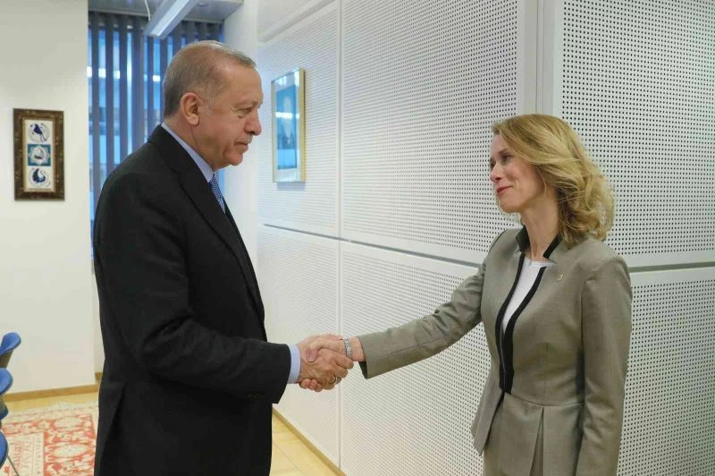 Cumhurbaşkanı Erdoğan, Estonya Başbakanı Kallas ile görüştü
