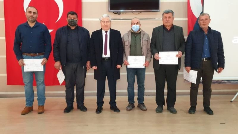 Aşılı Fıstık Çamı Fidan Üretimi Projesi’ne katılanlar sertifikalandırıldı
