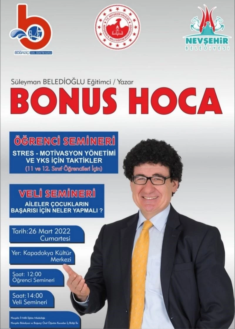 Bonus Hoca’dan Motivasyon Eğitimi
