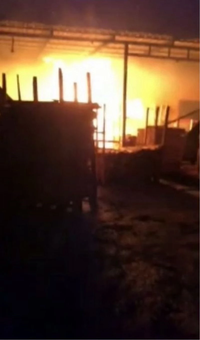 Sakarya’da palet atölyesi alevlere teslim oldu
