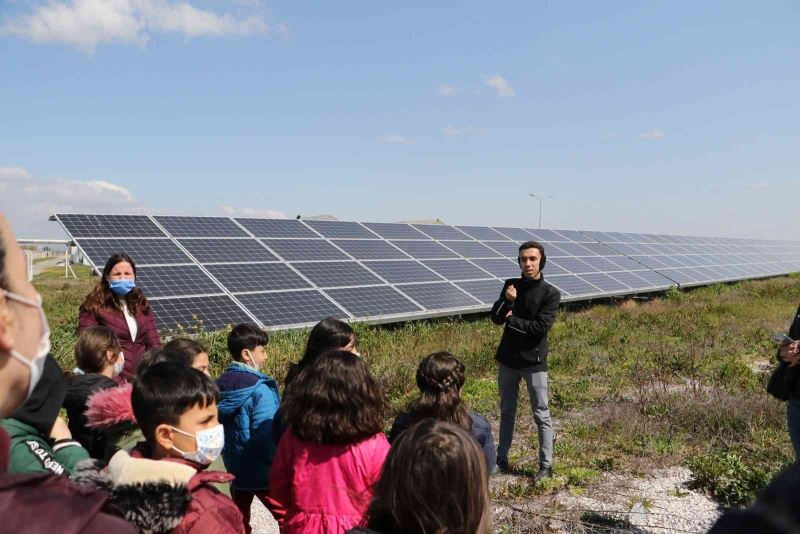 Minik öğrenciler MASKİ’nin çevreci güneş enerjisi santralini gezdi
