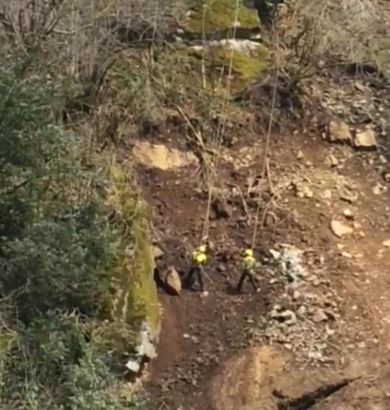 Rize’de karayollarında taş temizliği
