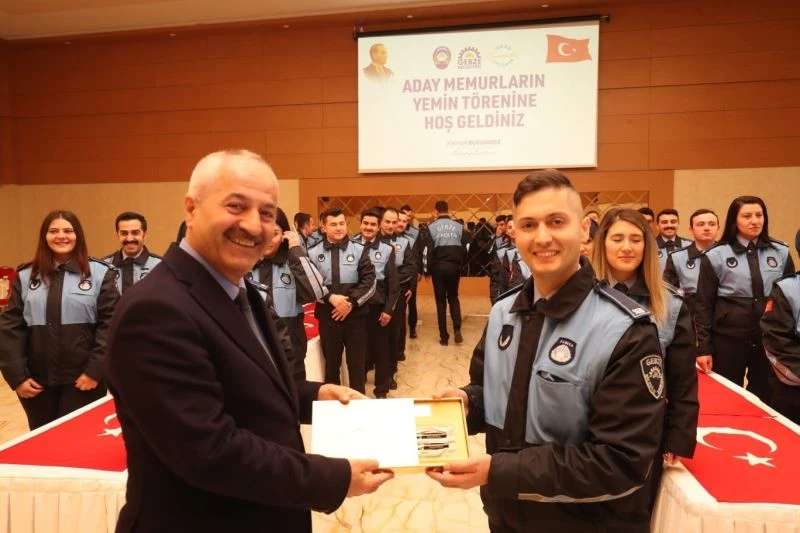 Gebze’de zabıta memurları için yemin töreni düzenlendi
