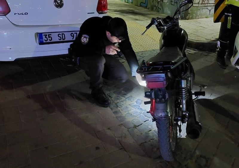 Çalınan motosiklet, gece kartalları tarafından bulundu
