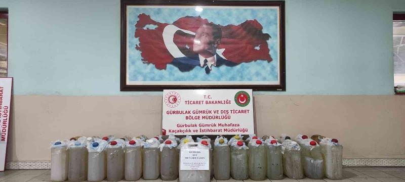 Gürbulak Gümrük Kapısında 622 kilo metamfetamin ele geçirildi
