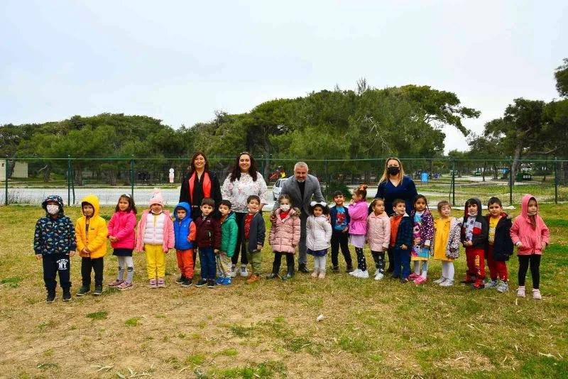 Başkan Sözen, çocuklarla bahara ‘merhaba’ dedi
