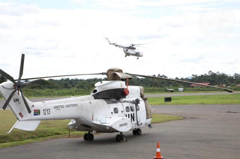 Kongo Demokratik Cumhuriyeti’nde 8 personeli taşıyan BM helikopteri düşürüldü
