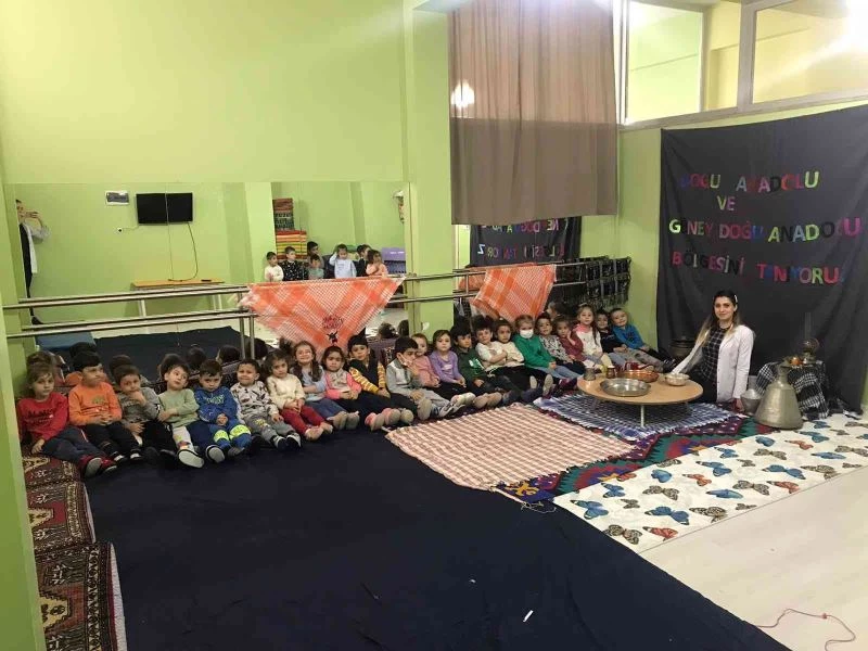 Minik öğrenciler Güneydoğu Anadolu’nun kültürünü yaşayarak öğrendi
