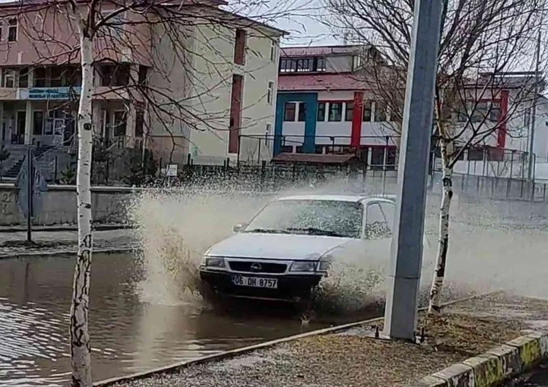 Ardahan’da eriyen kar su baskınlarına yol açtı
