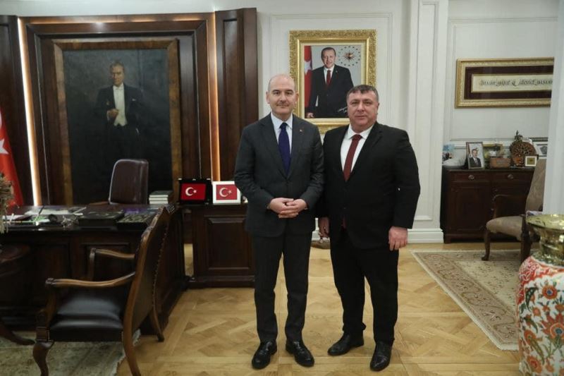 Başkan Alp İçişleri Bakanı Süleyman Soylu’yu ziyaret etti
