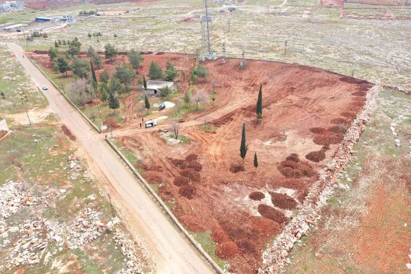 Yukarı Göklü Mahallesinde kent park çalışması
