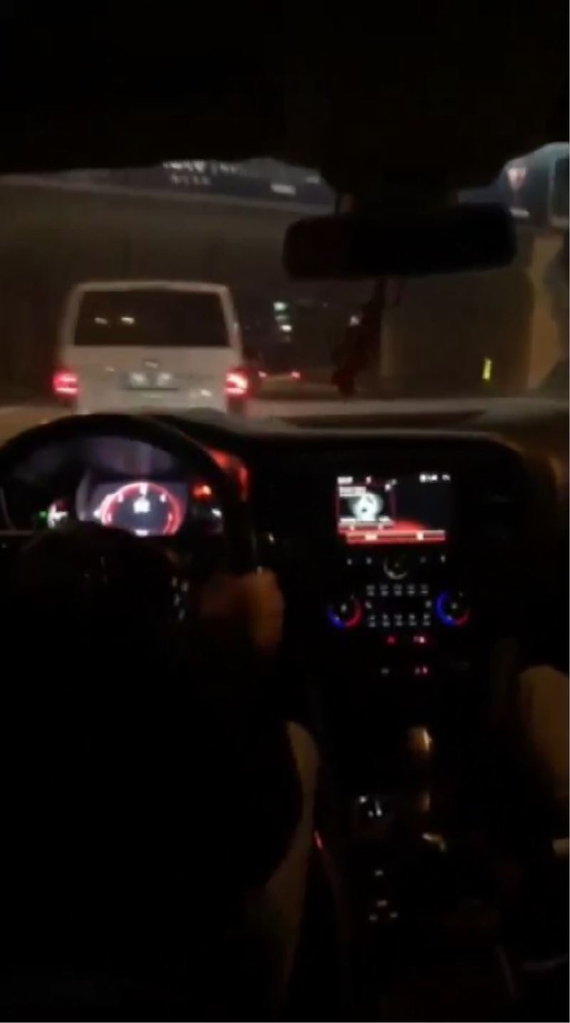 Maltepe’de makas atan sürücü o anları sosyal medyada paylaştı

