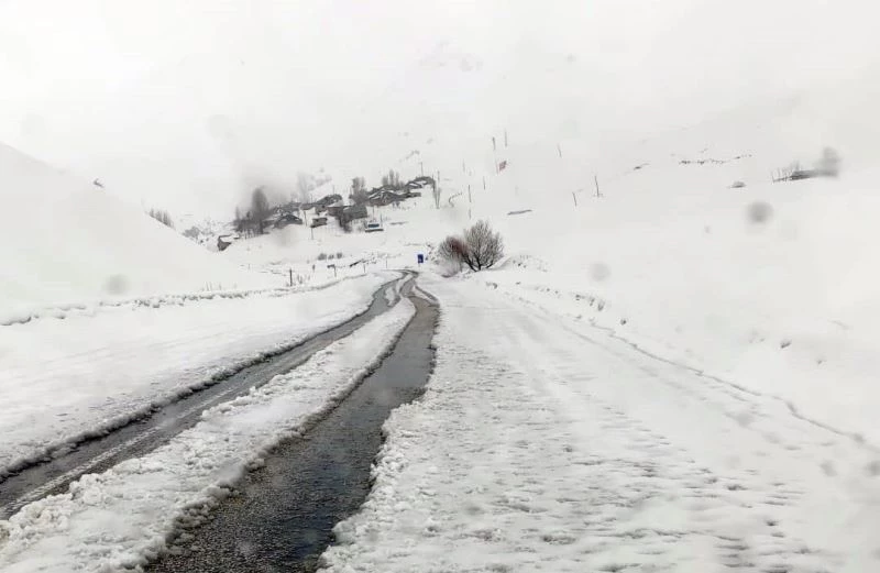 Yüksekova-Dağlıca karayolu çığ tehlikesi nedeniyle kapatıldı
