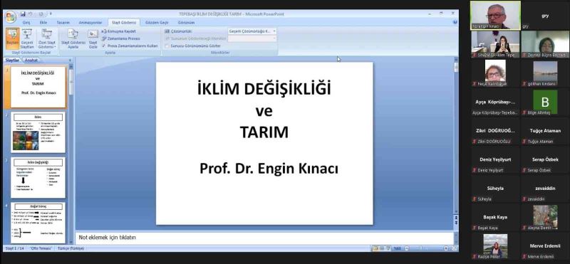 Tepebaşı’nda “İklim Sözcüleri Eğitimleri” sürüyor
