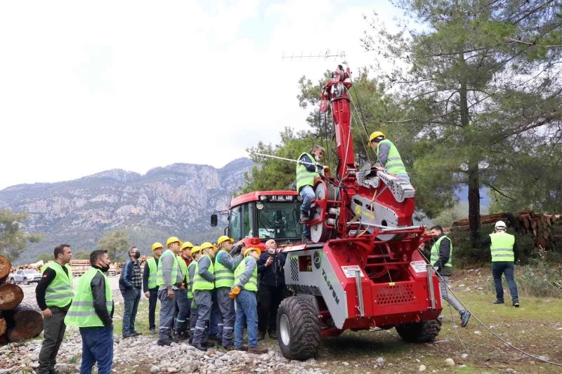 Köyceğiz’de havai hat operatörlüğü eğitimi
