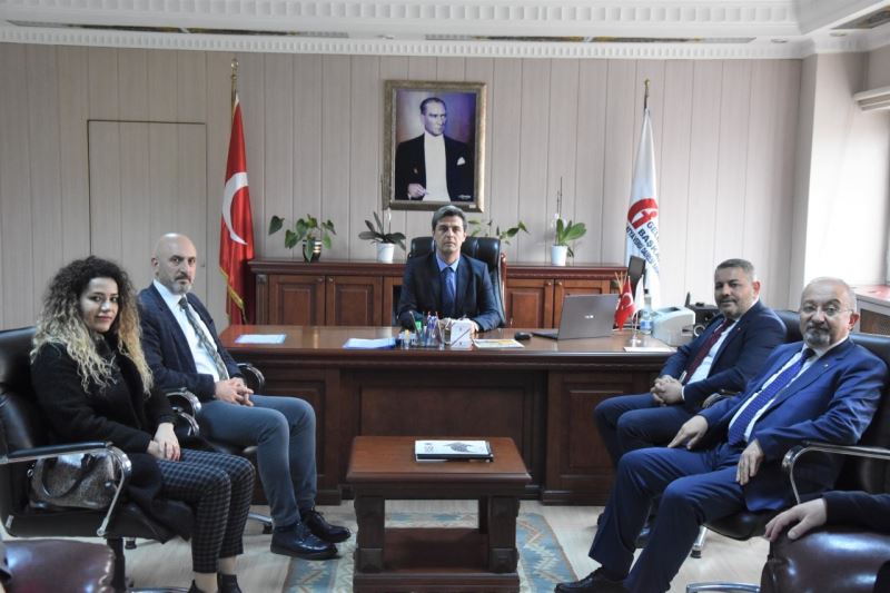 Başkan Sadıkoğlu’ndan yeni Vergi Dairesi Başkanı Balıkçı’ya ziyaret
