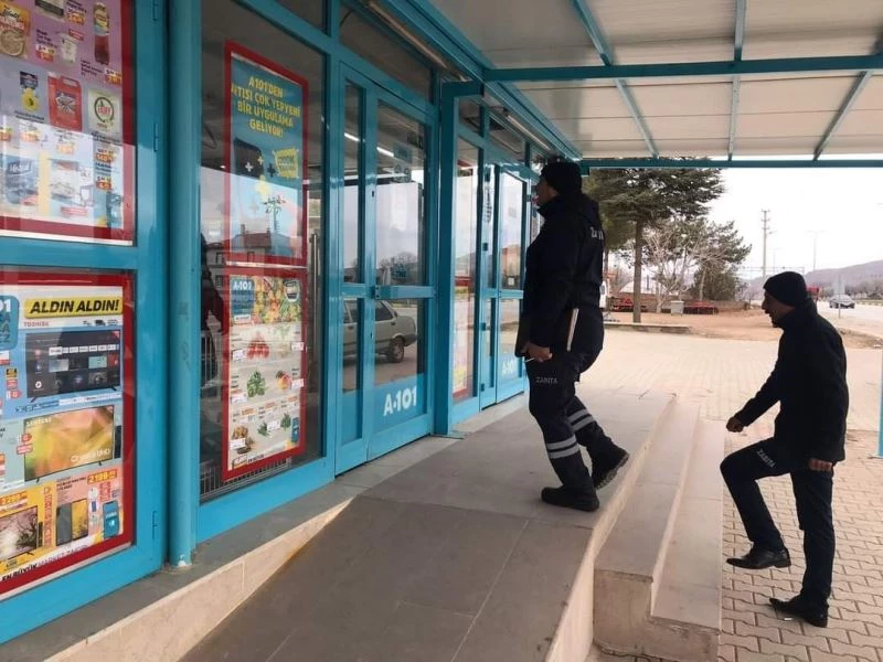 Delice’de zabıta ekiplerinden sıvı yağ denetimi
