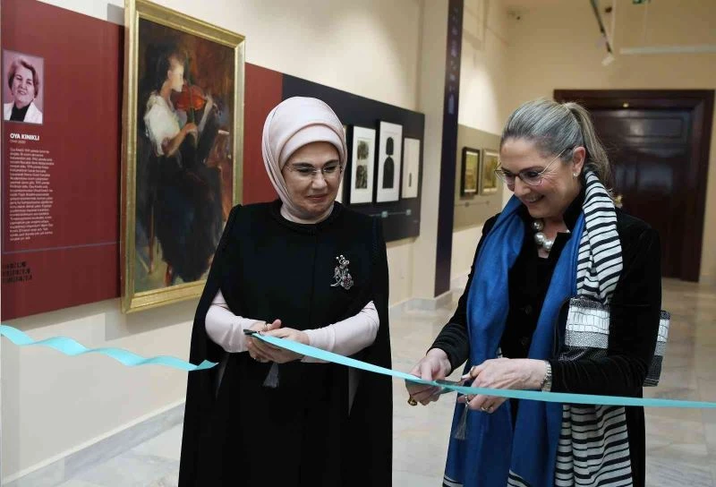 Emine Erdoğan ile Michal Herzog, Ankara’da sergi açılışı yaptı
