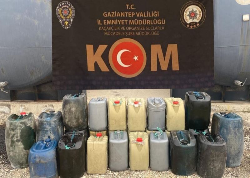 Gaziantep’te 620 litre kaçak akaryakıt ele geçirildi
