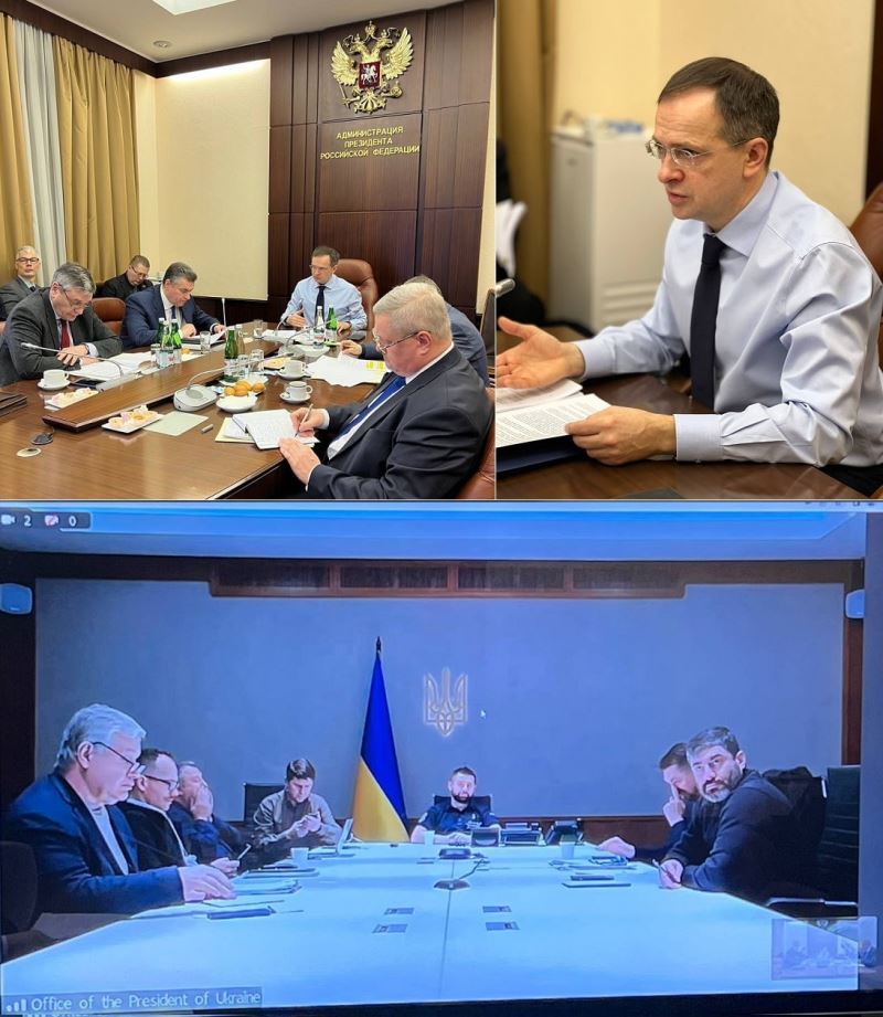 Rusya-Ukrayna müzakereleri video konferans yoluyla devam ediyor
