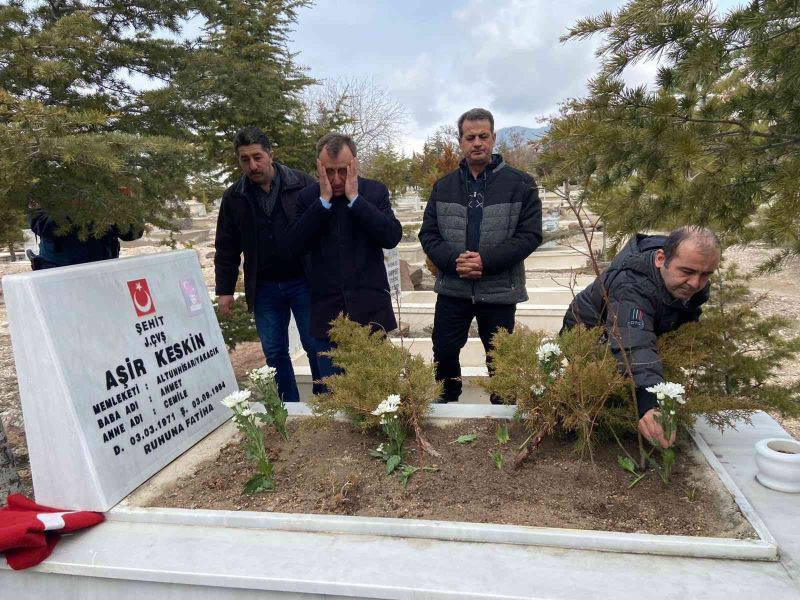 Şehit düşen silah arkadaşlarına 28 yıllık vefa
