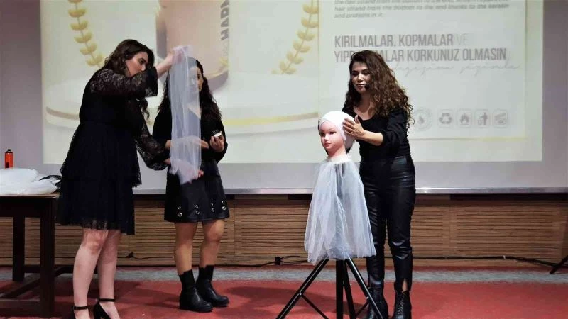 Kuaförlere bayram öncesi türban ve topuz eğitimi verildi
