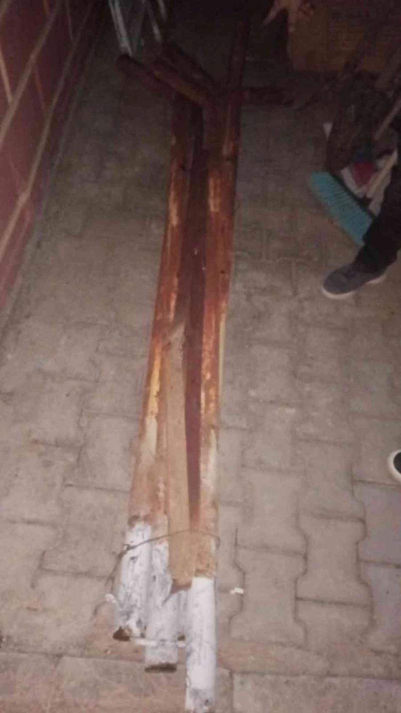 Siirt’te bahçe direğini çalan hırsız yakalandı
