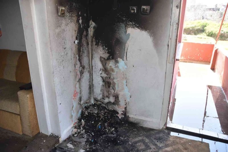 Sinop’ta yabancı uyruklu kişilerin evinde yangın
