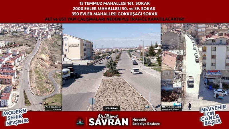 Nevşehir’de bazı yollar trafiğe kapanıyor
