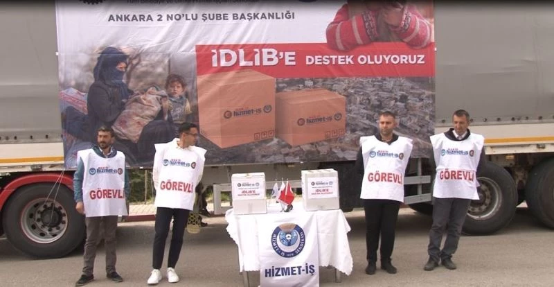 Hak-İş’in “Yardım Tırı” İdlib’e doğru yola çıktı
